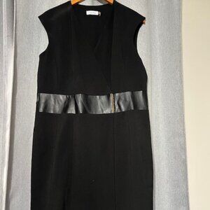 Calvin Klein black midi dress